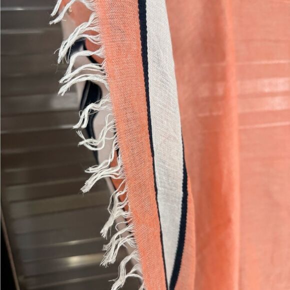 Hugo Boss Large Fringe Cotton Wool Scarf - Picture 4 of 7